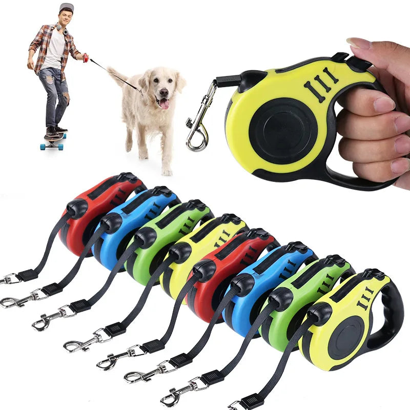 Automatic Retractable Dog Leash - Dual Size Options with Brake & Lock Safety System