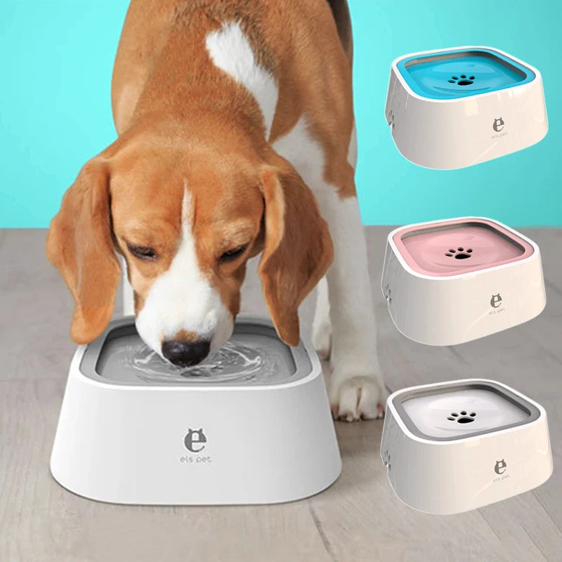 Drinking Water Bowl with Floating Design - Non-Wetting, Non-Skid, Large Capacity